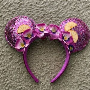 Purple Flower and Garden Festival Minnie Mouse Ears Headband